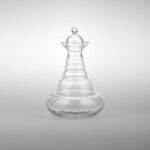 Karaffe Alladin 1,3l Platin - Blume des Lebens - mundgeblasen