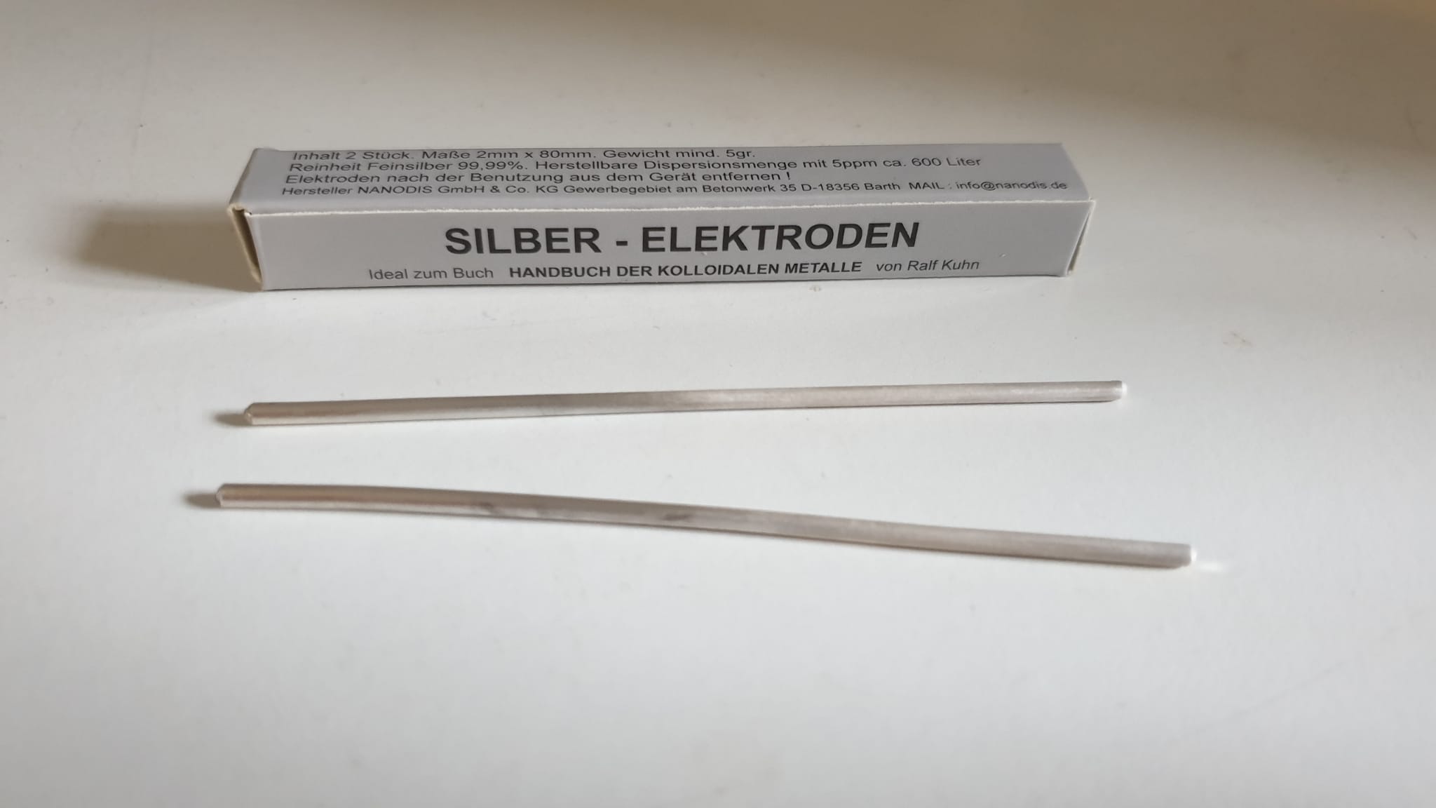 NeueWeltShop, Silber Stäbe, 2mm, CM2000