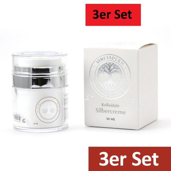 NeueWeltShop, Silbercreme, VITADERM, 3x30g, Kolloide