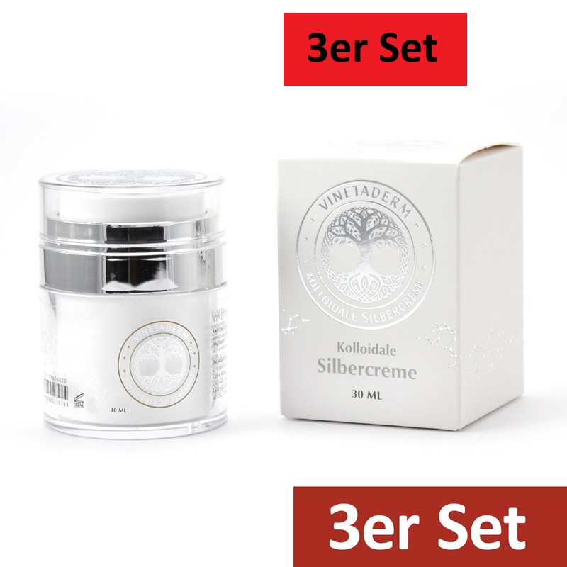 NeueWeltShop, Silbercreme, VITADERM, 3x30g, Kolloide