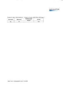 NeueWeltShop, VINETASOL, kolloidales Silber, 25ppm, 500ml, Prüfbericht2