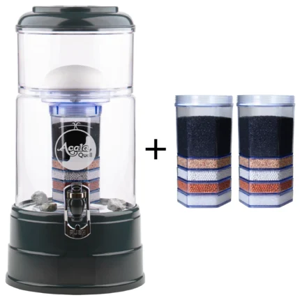 neueweltshop-acalaquell-standwasserfilter-einsteigerpaket-premium-mini-kristallklar-anthrazit