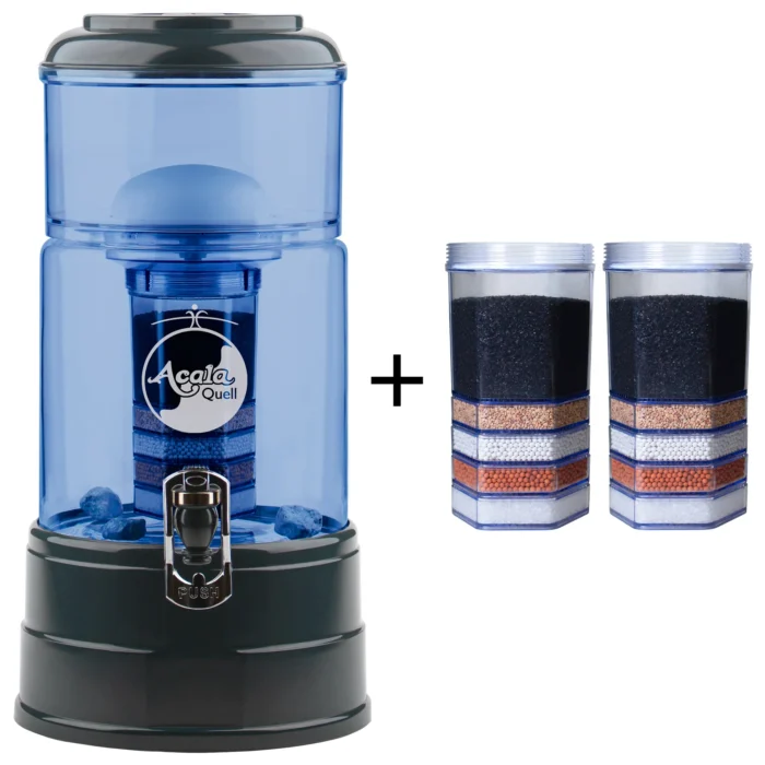 neueweltshop-acalaquell-standwasserfilter-einsteigerpaket-premium-mini-blau-anthrazit