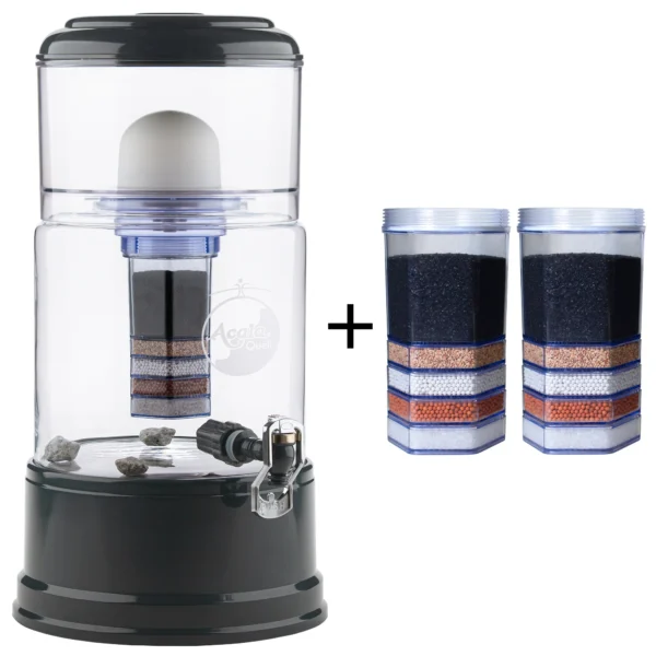 neueweltshop-acalaquell-standwasserfilter-einsteigerpaket-premium-grande-kristallklar-anthrazit