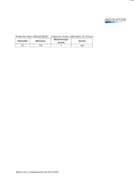 Vinetasol - kolloidales Zink 100ppm, 500ml – Bild 3
