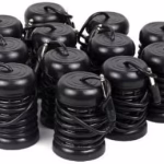 12x Ion Array Elektrode Spule aus Edelstahl, 6,3 mm Klinkenstecker, schwarz