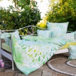 Bettbezug Green Dream, Blume des Lebens Mandala Motiv, Bio-Baumwolle