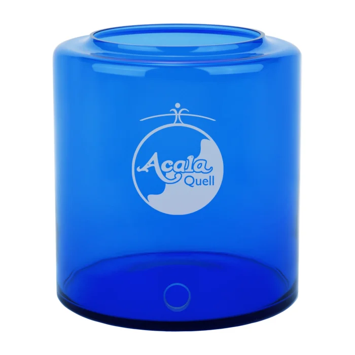 AcalaQuell® Glastank 5 Liter für Mini – Kristallklar oder Blau
