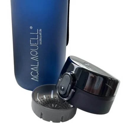 AcalaQuell TravelGo 1,0 L Tritan Trinkflasche mit Fruchtsieb – Ansicht 6