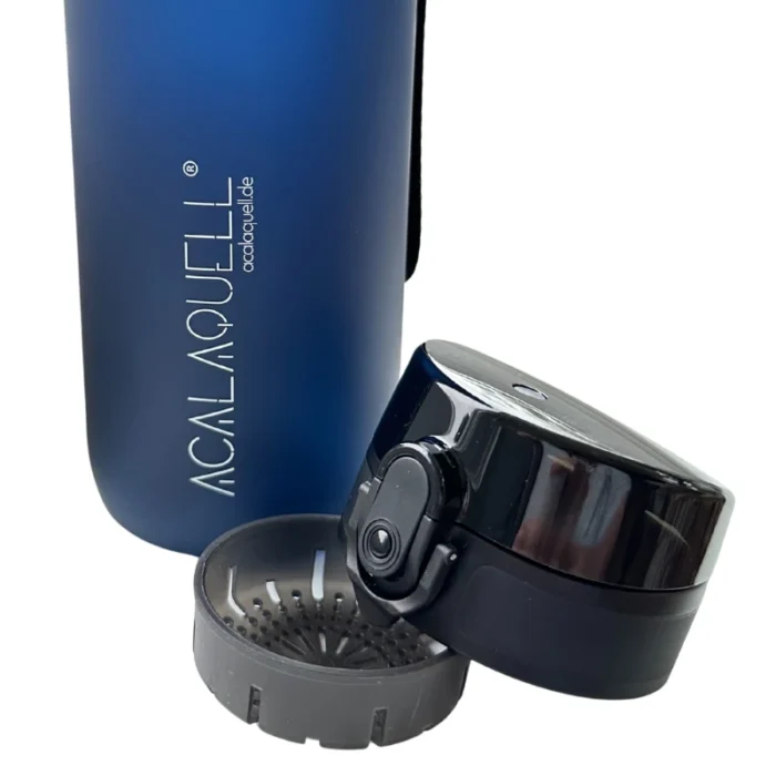 AcalaQuell TravelGo 1,0 L Tritan Trinkflasche mit Fruchtsieb – Ansicht 6