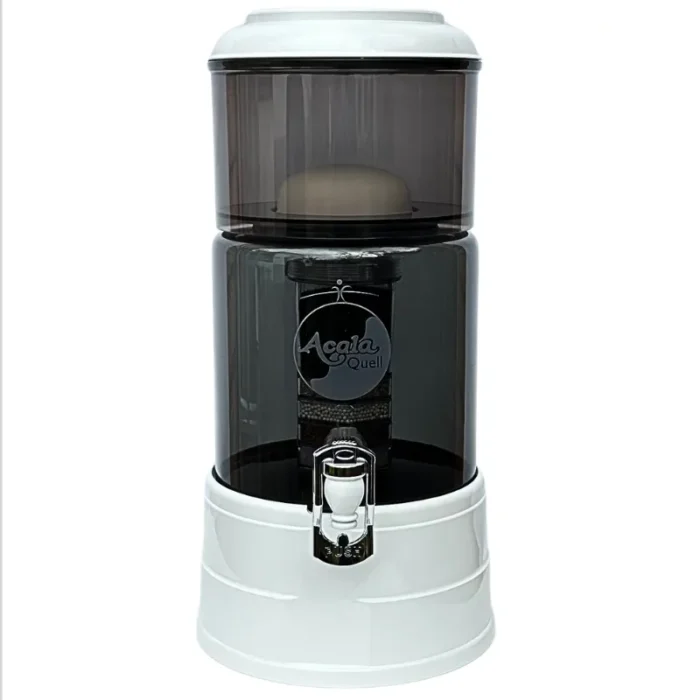 AcalaQuell Mini Wasserfilter Anthrazit / Weiß