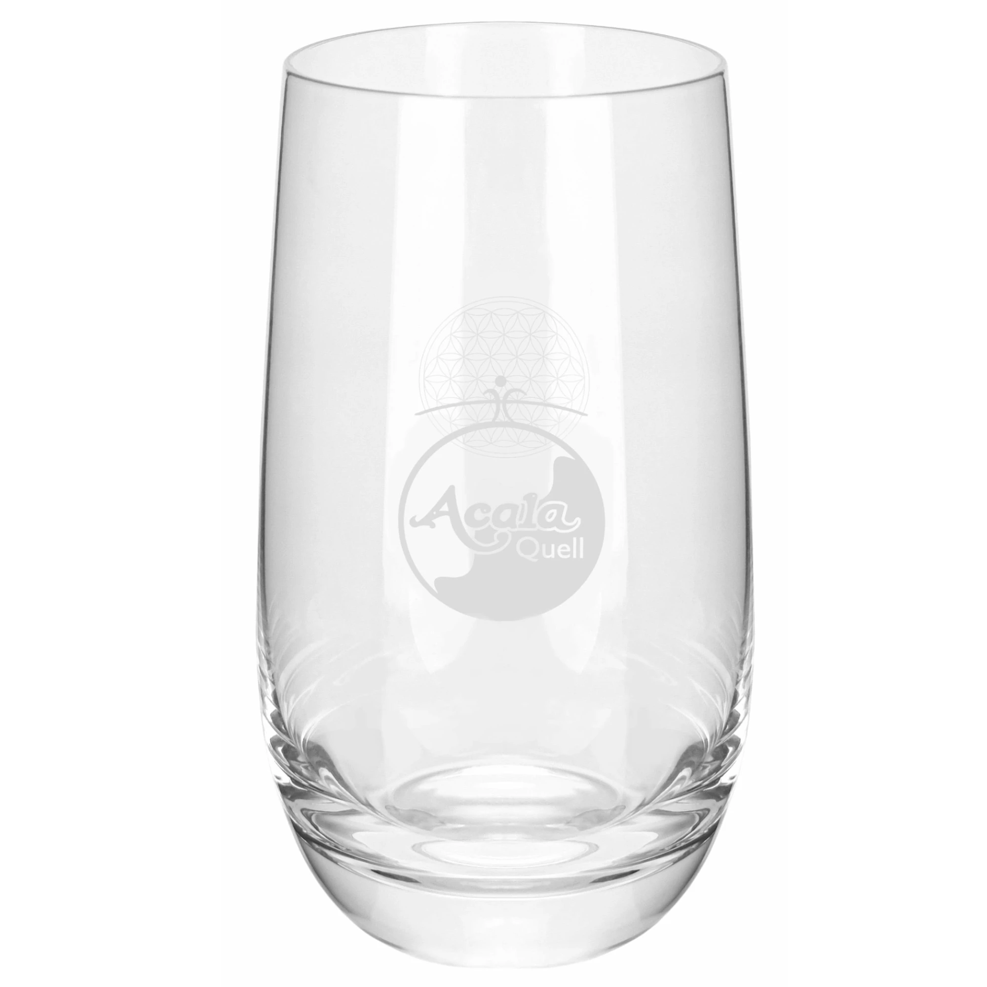 Acala Trinkglas Valentin 350 ml mit Gravur Blume des Lebens Acala Trinkglas Valentin 350 ml mit Gravur Blume des Lebens