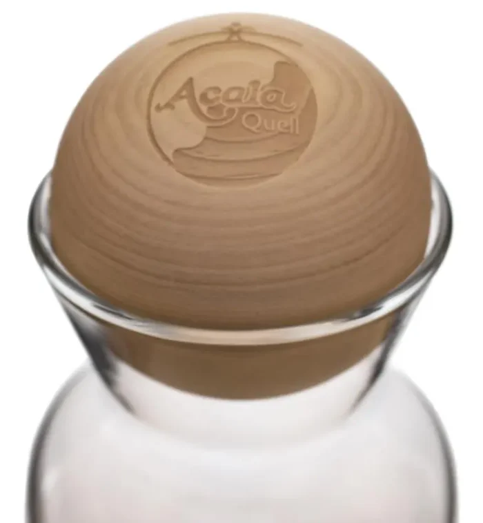 Acala Glas-Karaffe Lisa 1 Liter – wahlweise mit Zirbenholz-Kugel