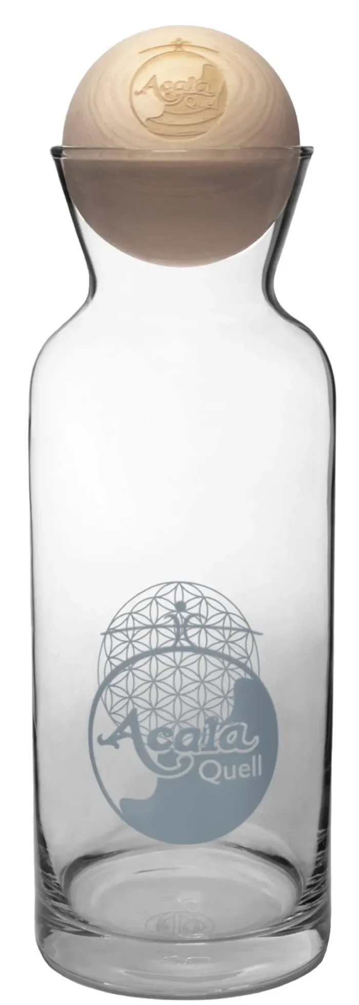 Acala Glas-Karaffe Lisa 1 Liter – wahlweise mit Zirbenholz-Kugel