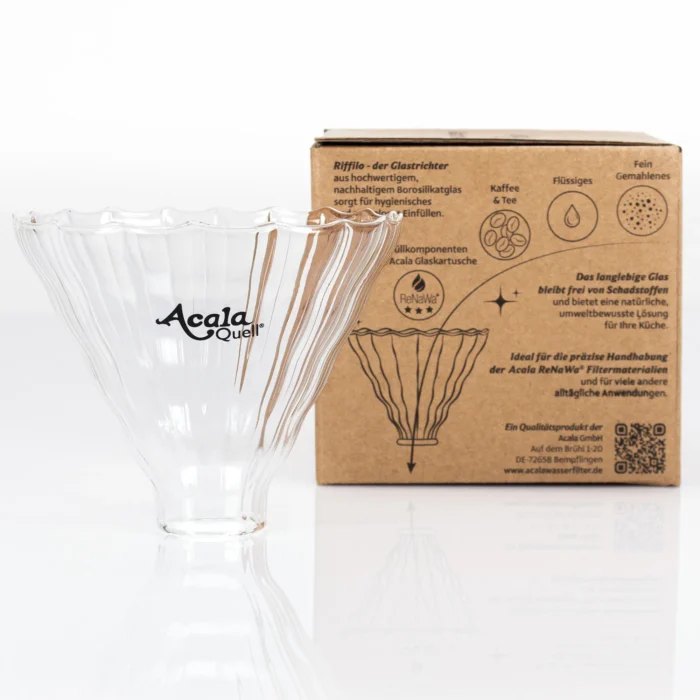 Riffilo Glas-Trichter aus Borosilikatglas