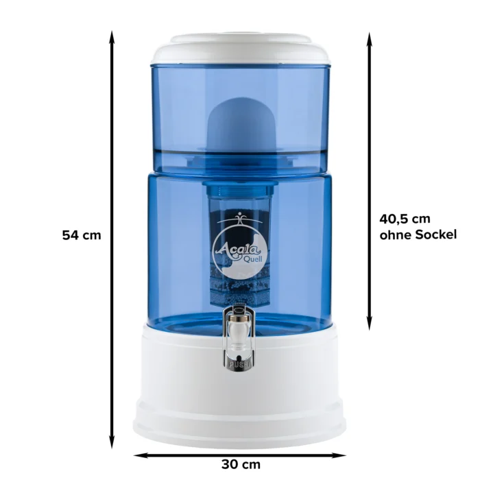 AcalaQuell Advanced Wasserfilter – Maße 54 cm hoch, Ø 30 cm
