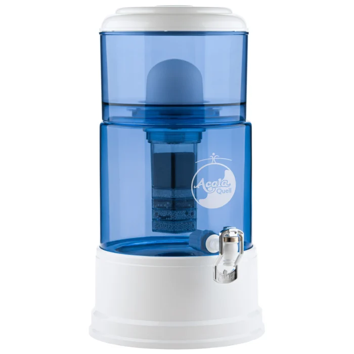 AcalaQuell Advanced Wasserfilter Blau / Weiß – Seitenansicht