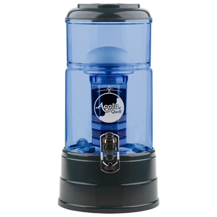 AcalaQuell Mini Wasserfilter Blau / Anthrazit
