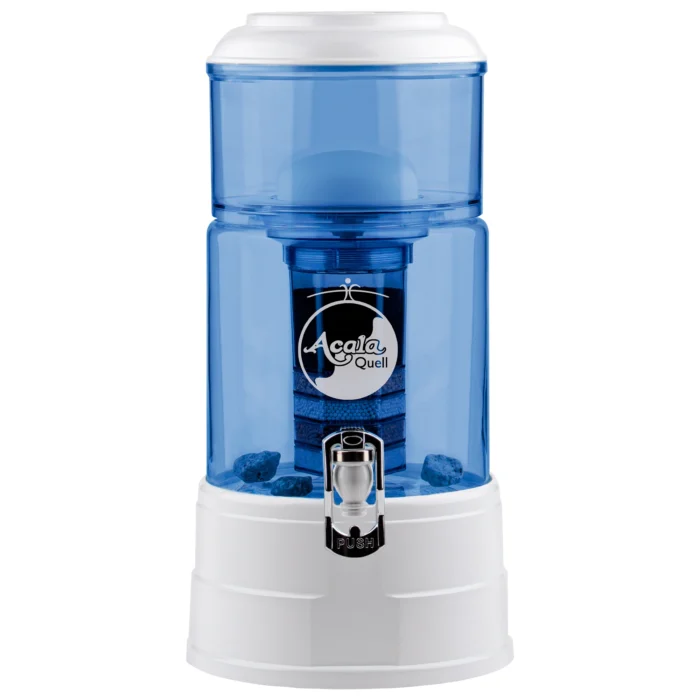 AcalaQuell Mini Wasserfilter Blau / Weiß