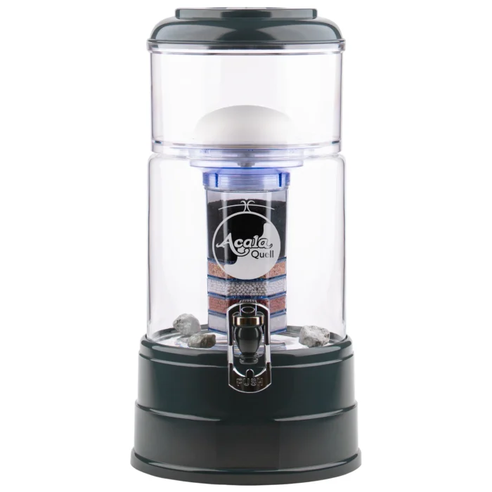 AcalaQuell Mini Wasserfilter Kristallklar / Anthrazit