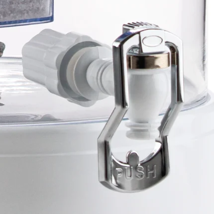 AcalaQuell® Kunststoffhahn weiß für Standwasserfilter – inkl. Dichtungen