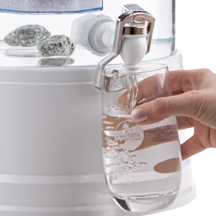 AcalaQuell® Kunststoffhahn weiß für Standwasserfilter – inkl. Dichtungen