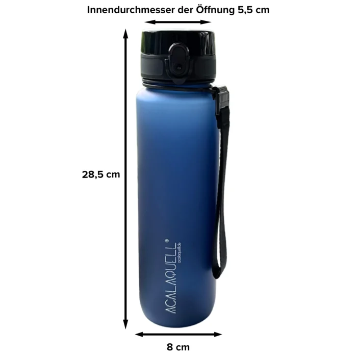 AcalaQuell TravelGo 1,0 L Tritan Trinkflasche mit Fruchtsieb – Ansicht 7