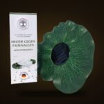Algenseerose ALSERO – Solar-Seerosenblatt mit Kupferelektroden und Verpackung